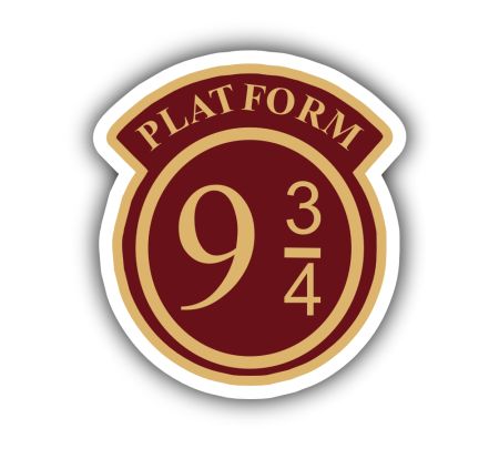 Platform 9 3 4 Sticker Mockup