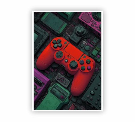 PlayStation Game Controller Poster Mockup