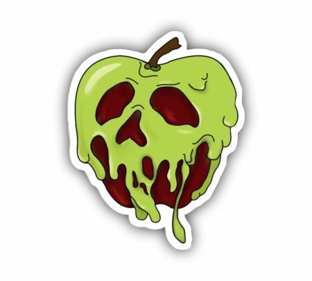 Poison Apple Sticker Mockup