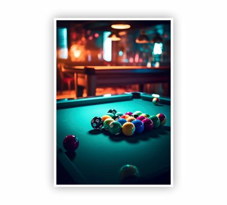 Pool Table Poster Mockup