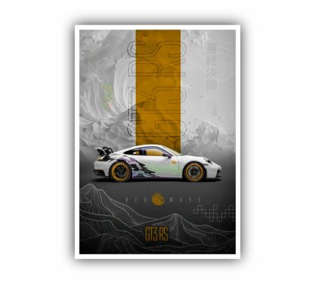 Porsche GT3RS Poster Mockup