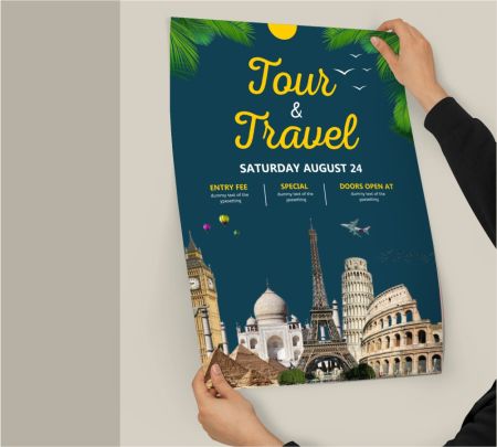 Poster For Travel Agency Mockup