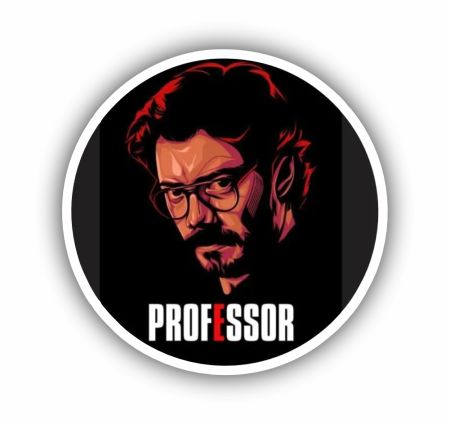 Professor 01 Sticker Mockup