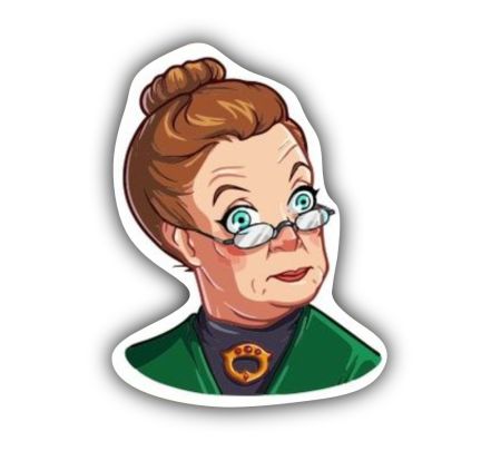 Professor Mcgonagall Sticker Mockup