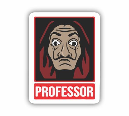Professor Money Heist Sticker Mockup