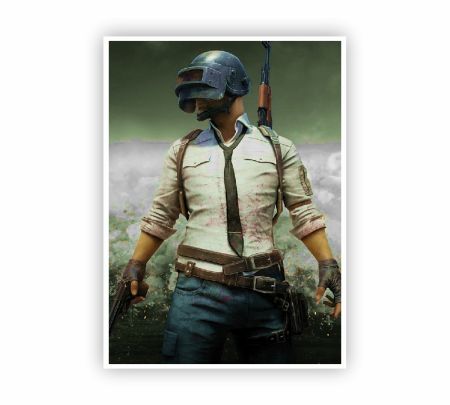 PUBG Battle Royale Warrior Poster Mockup