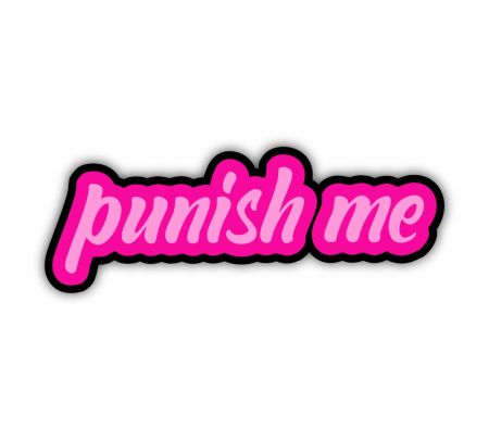 Punish Me Sticker Mockup