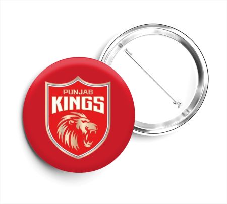 Punjab Kings Button Badge Mockup