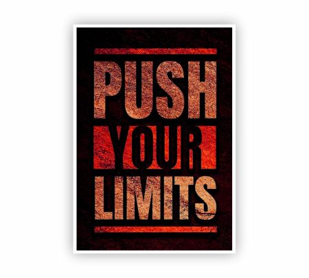 Push Your Limits Poster Mockup