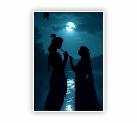 Radha Krishna Poster Mockup