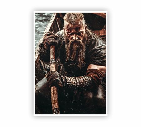 Ragnar Lothbrok Vikings Poster Mockup