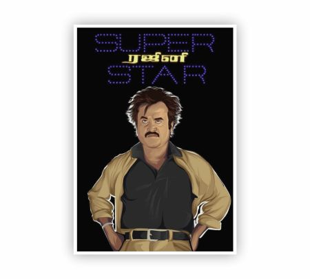 Rajinikanth Superstar Poster Mockup