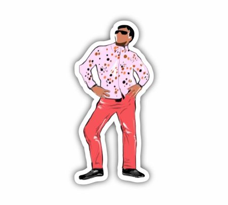 Raju Pose Phir Hera Pheri Sticker Mockup