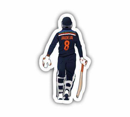 Ravindra Jadeja Sticker Mockup
