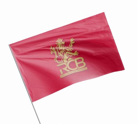 Royal Challengers Bengaluru Flag Mockup