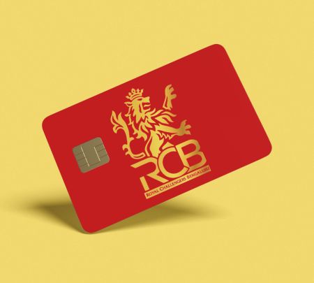 RCB Logo Card Skin Mockup