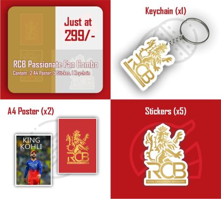 RCB Passionate Fan Combo