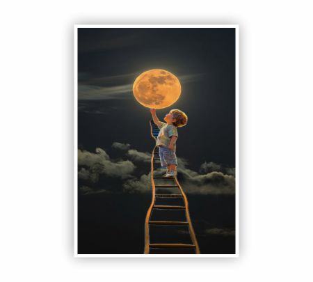 Reaching for the Moon Poster Mockup