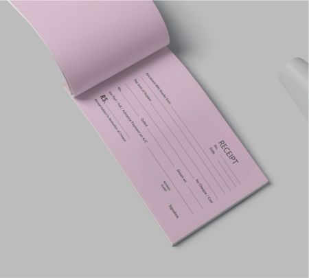 Receipt Book Mockup