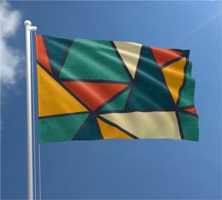 Rectangle Flag Mockup