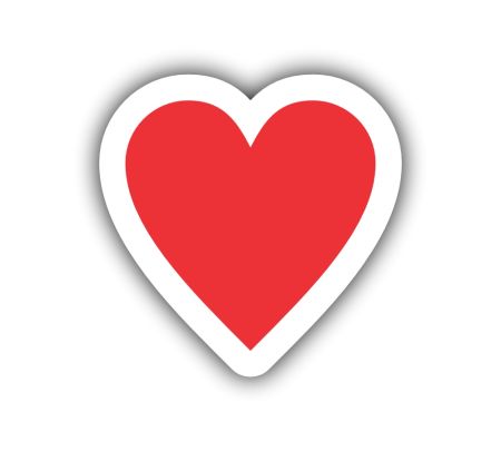 Red Heart Love Sticker
