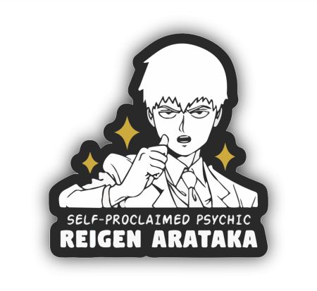 Reigen Arataka Sticker Mockup