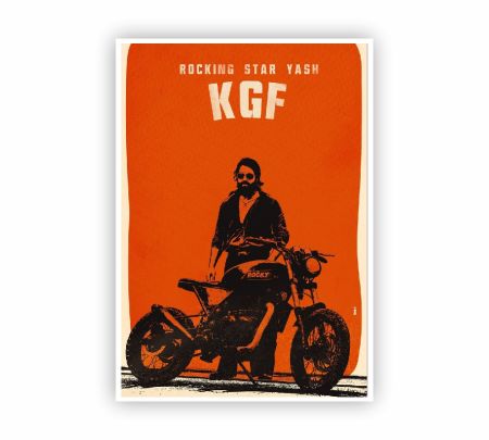 Rocking Star Yash KGF Poster Mockup