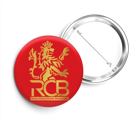 Royal Challengers Bengaluru Button Badge Mockup