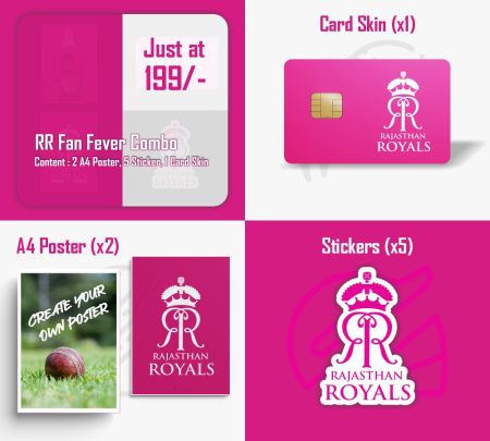Rajasthan Royals Fan Fever Combo Mockup