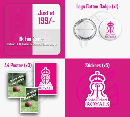 Rajasthan Royals Fan Fever IPL Combo Mockup