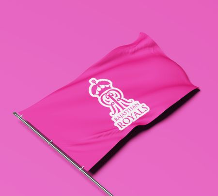 Rajasthan Royals Flag Mockup