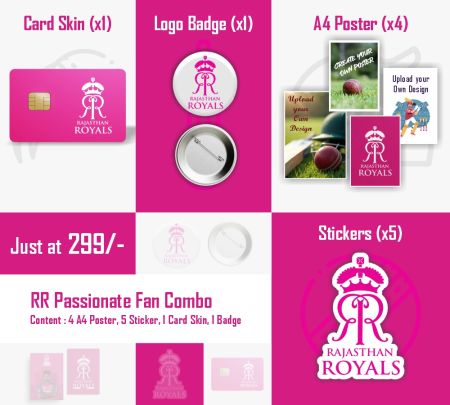 RR Passionate IPL Fan Combo