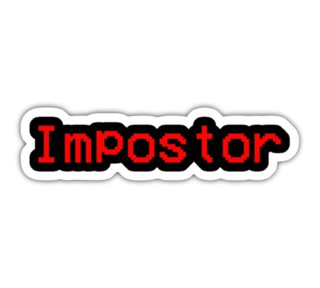 Imposter Sticker Mockup