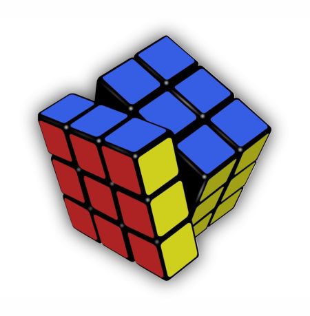 Rubic Cube Sticker Mockup
