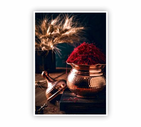 Saffron Spices Poster Mockup