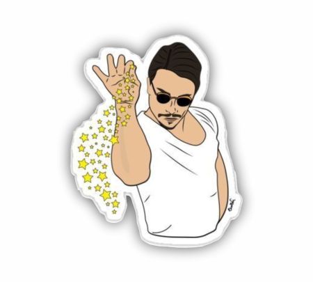 Salt Bae Sticker Mockup