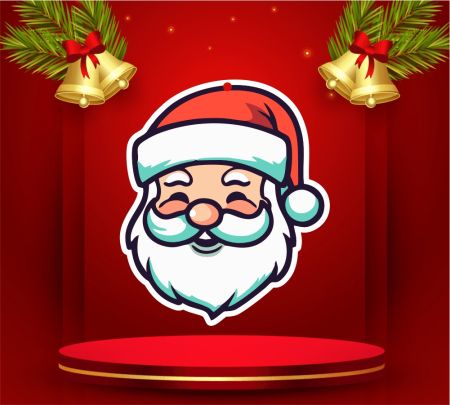 Santa Claus Head Keychain Mockup