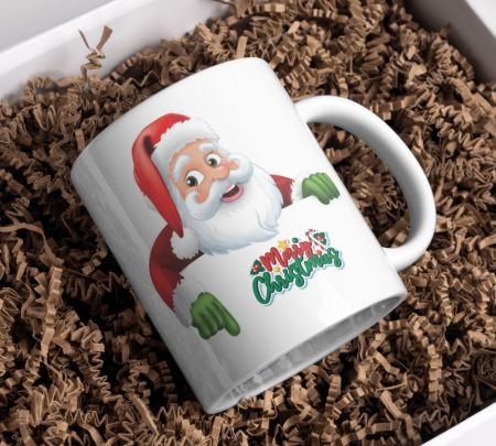 Santa Merry Christmas Mug Mockup