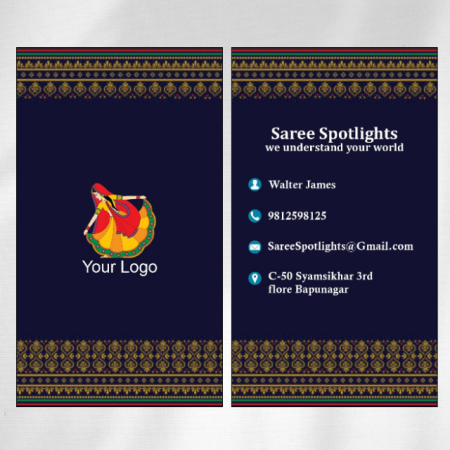 Saree Shop Visiting Card 08