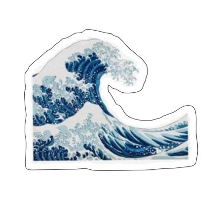 Sea Strom Aesthetic Sticker