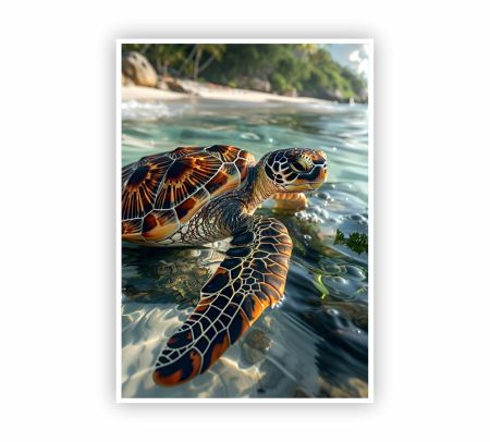 Sea Turtle Poster Mockup