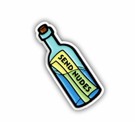 Send Nudes Sticker Mockup