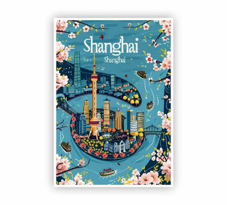 Shanghai City Poster Mockup