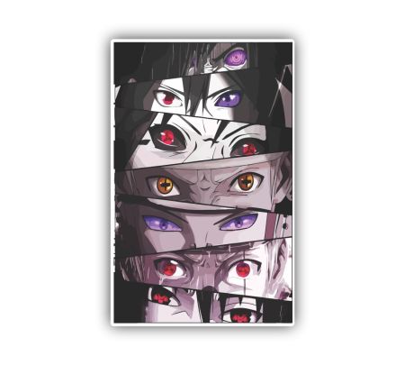 All Eyes Of Naruto Sticker Mockup
