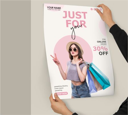 Shopping Poster Mockup