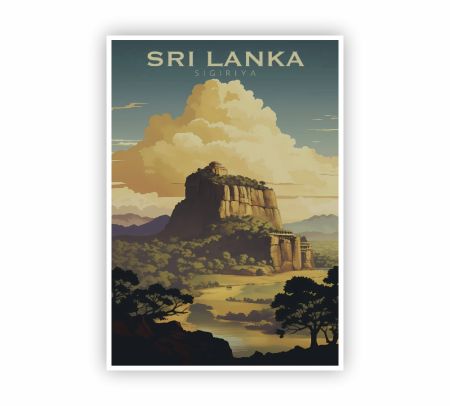 Sigiriya Sri Lanka Poster Mockup