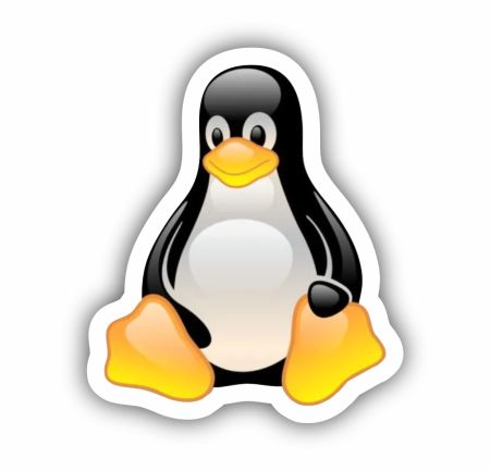 Sitting Peguin Sticker Mockup