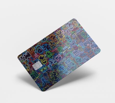 Abstract Card Skin Mockup