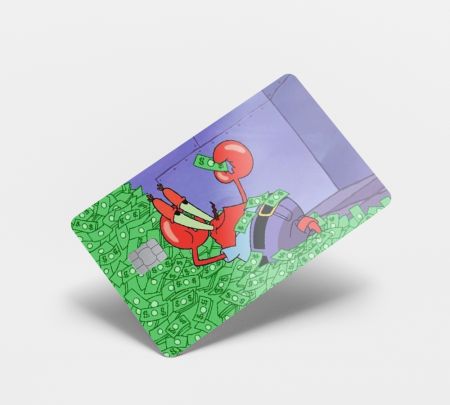Crabby Patty Card Skin Mockup
