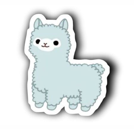 Sky Blue Ship Aesthetic Sticker